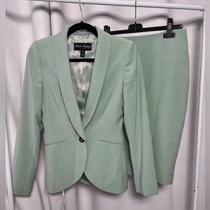 Light Green Blazer and Skirt Set